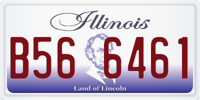 IL license plate B566461