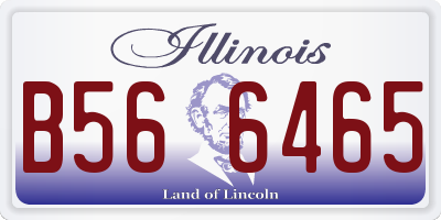 IL license plate B566465