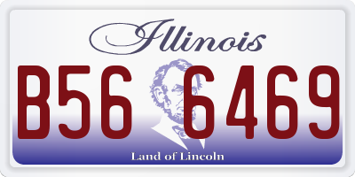 IL license plate B566469