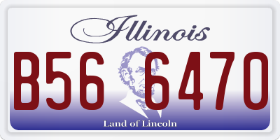 IL license plate B566470