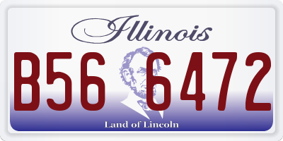 IL license plate B566472