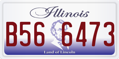 IL license plate B566473