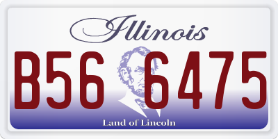 IL license plate B566475