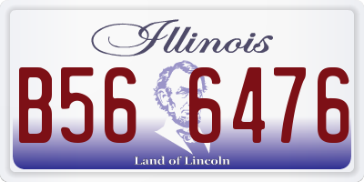 IL license plate B566476