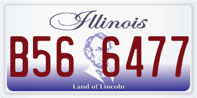 IL license plate B566477