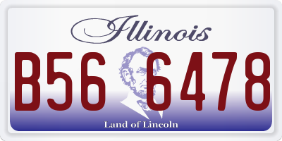 IL license plate B566478