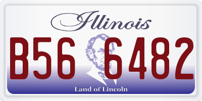 IL license plate B566482