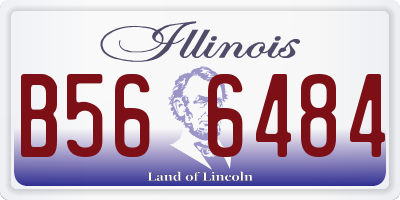 IL license plate B566484