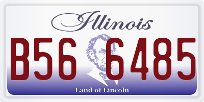 IL license plate B566485