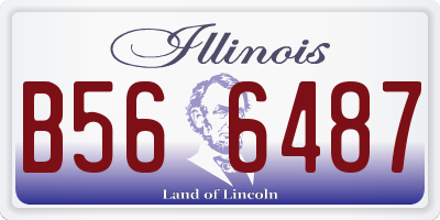 IL license plate B566487