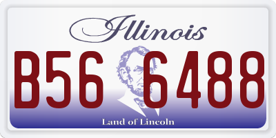 IL license plate B566488