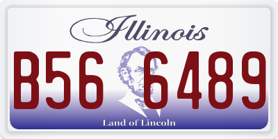 IL license plate B566489