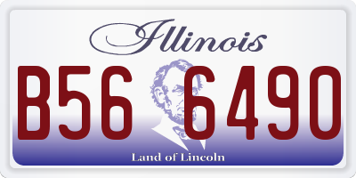 IL license plate B566490