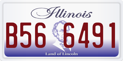 IL license plate B566491