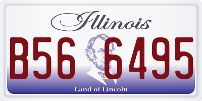 IL license plate B566495