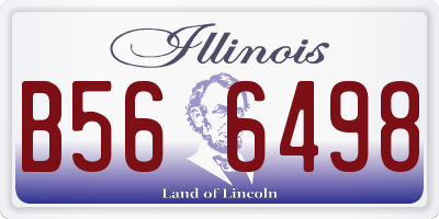 IL license plate B566498