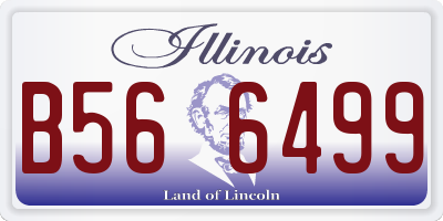 IL license plate B566499