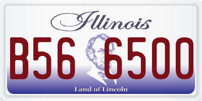 IL license plate B566500