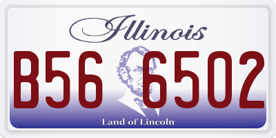 IL license plate B566502