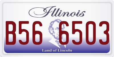 IL license plate B566503