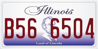 IL license plate B566504