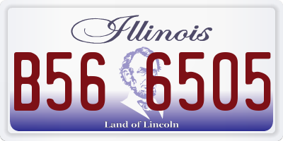IL license plate B566505