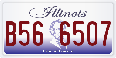 IL license plate B566507