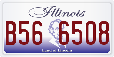 IL license plate B566508
