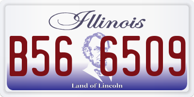 IL license plate B566509
