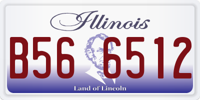 IL license plate B566512