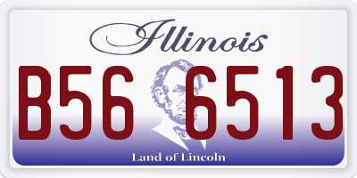 IL license plate B566513