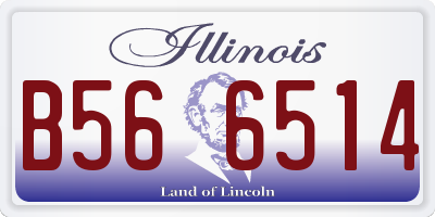 IL license plate B566514