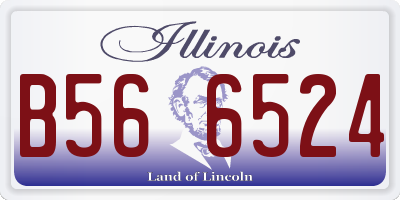 IL license plate B566524