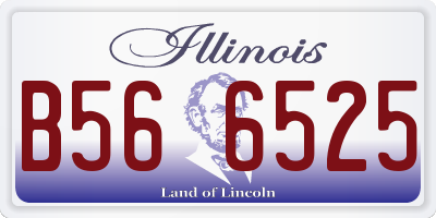 IL license plate B566525