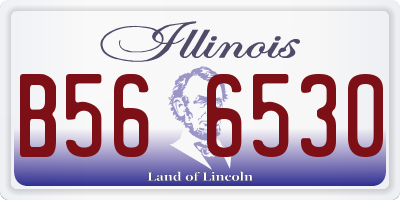 IL license plate B566530