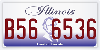 IL license plate B566536