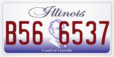 IL license plate B566537
