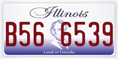 IL license plate B566539