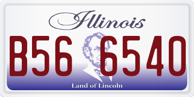 IL license plate B566540