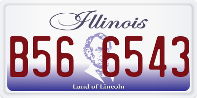 IL license plate B566543