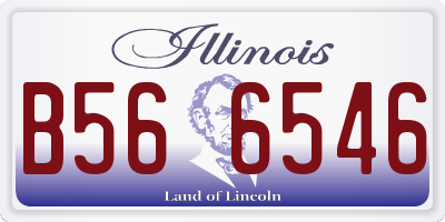 IL license plate B566546