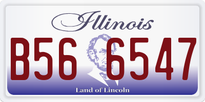 IL license plate B566547