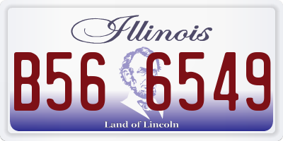 IL license plate B566549