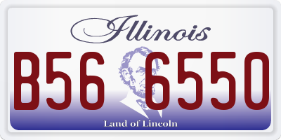 IL license plate B566550