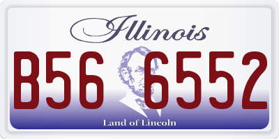 IL license plate B566552