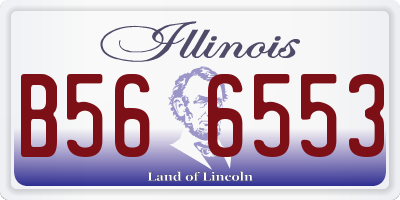 IL license plate B566553