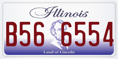 IL license plate B566554
