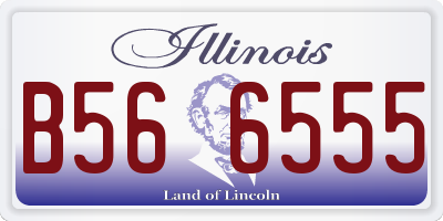 IL license plate B566555