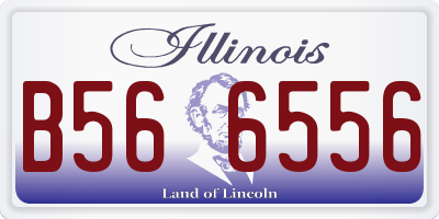 IL license plate B566556