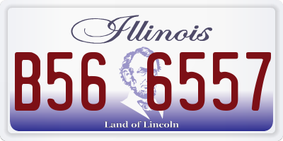 IL license plate B566557